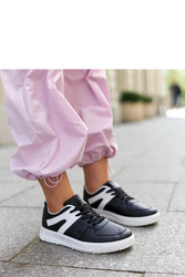 Czarne sneakersy sportowe Hagara - Solea