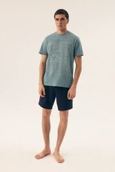 Piżama Męska Model Surf 42598-77X Green - Henderson