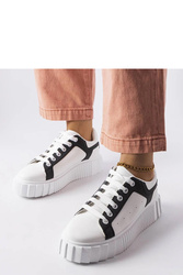 Białe sneakersy na platformie Gosselin - Solea