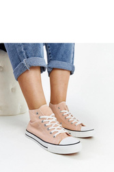 Jasnoróżowe wysokie trampki Eliska - Solea