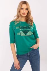 Bluzka Model CLM-BZ-0012.94 Green - Factory Price