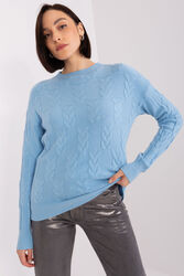 Sweter Damski Model AT-SW-2340.43 Light Blue - AT