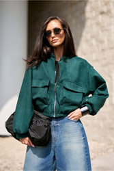 Kurtka Damska Model Vivara BUT KUR0032 Bottle Green - Roco Fashion
