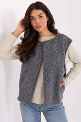 Kamizelka Model IT-KZ-FL9622.29P Dark Grey - Rue Paris