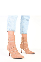 Botki Model Nethe ZTZ-3 Beige - Solea