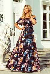 Sukienka Model 194-3 BlackFlowers - Numoco