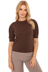 Sweter Damski Model PM-SW-PM-5060.06 Brown - Factory Price
