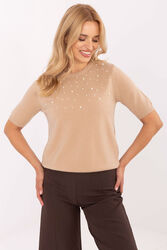 Sweter Damski Model PM-SW-PM-5059.15 Camel - Factory Price