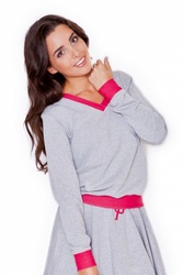 Bluza Damska Model K276 GreyPink - Katrus