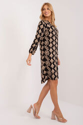 Sukienka Model D73771M30427A BlackBeige - Sublevel