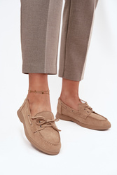 Mokasyny Model Zalina 22-374 Beige - Step in style