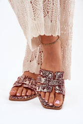 Sandał Klapki Model Anniles 1156 Bordo - Step in style