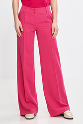 Spodnie wide leg z kantem SD112 Pink - Nife