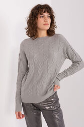 Sweter Damski Model AT-SW-2340.80 Grey - AT