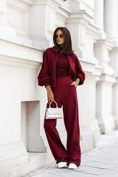 Spodnie Komplet Model Mavia 333770398 Bordo - LaBalancia