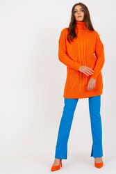 Sweter Damski Model LC-SW-8015.25P Orange - Rue Paris Hurtownia odzieży on-line, moda damska, bielizna i obuwie dla kobiet - Matterhorn.pl