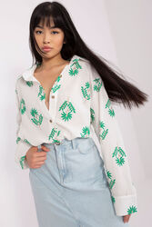 Koszula Damska Model LK-KS-509349.04 WhiteGreen - Lakerta