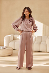 Spodnie Damskie Model Elsa CAP SPD0034 Cappuccino - Roco Fashion