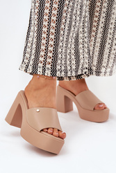 Sandał Klapki Model Tamirella 218-2 Khaki - Step in style