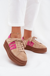 Buty Sportowe Model Eldira GD-LX1075F BeigePink - Step in style