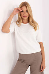 Sweter Damski Model PM-SW-PM-5059.15 Ecru - Factory Price