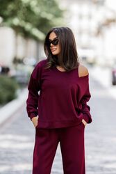 Spodnie Komplet Model Bonny 333750877 Bordo - LaBalancia