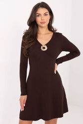 Sukienka Model PM-SK-DF61033.58 Dark Brown - Factory Price