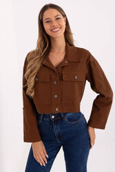 Kurtka Damska Model IT-KR-FL7029.72 Light Brown - Rue Paris