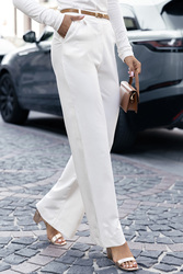 Spodnie Damskie Model Darren T32 Ecru - IVON