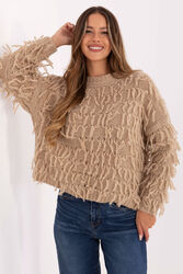Sweter Damski Model MI-SW-2008.86 Beige - Rue Paris