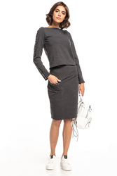 Bluza Damska Model T3283 Dark Grey - Tessita