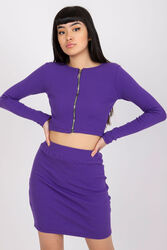 Spódnica Komplet Model RV-KMPL-7526.03 Dark Violet - Rue Paris