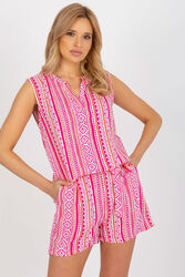 Bluzka Model D73771R11115A WhitePink - Fresh Made