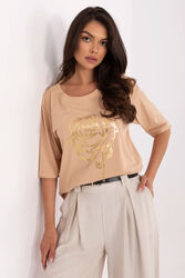 Bluzka Model CLM-BZ-1700.88 Camel - Factory Price