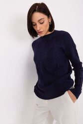 Sweter Damski Model AT-SW-2340.80 Navy - AT