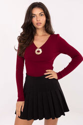 Sweter Damski Model PM-SW-DF61034.76 Bordo - Factory Price