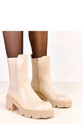Botki Model Rimina K322 Beige - Solea
