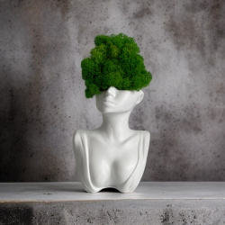 Głowa betonowa z chrobotkiem