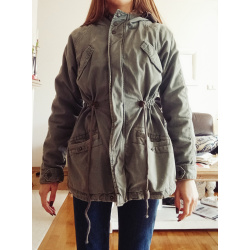 Kurtka zimowa khaki damska wielofunkcyjna rozmiar S
